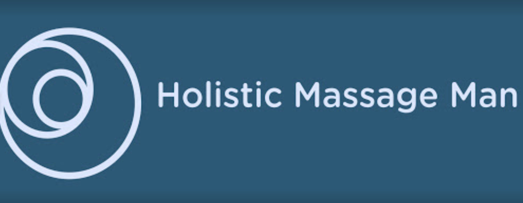 logo of holistic massage man