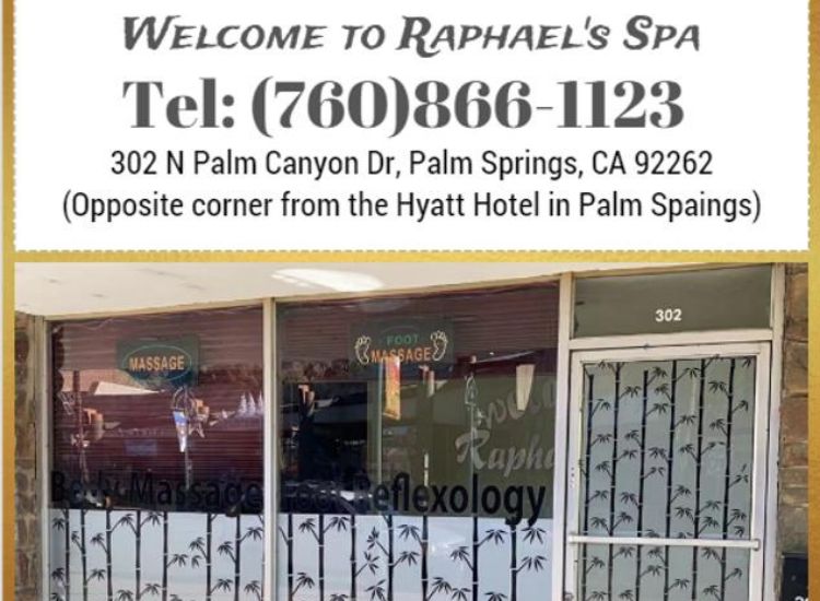 Massage spa in Palm Spring Raphael’s Spa